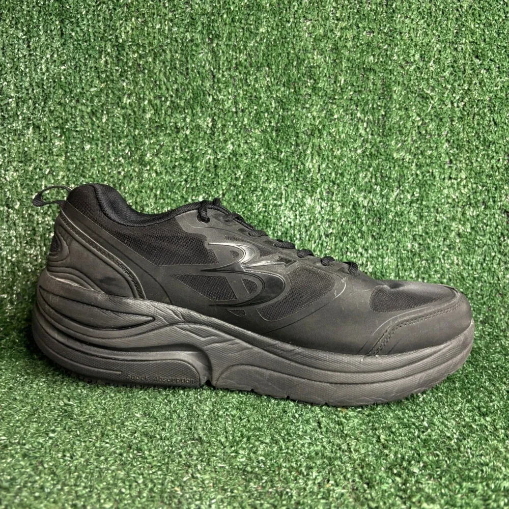 Gravity Defyer G-Defy Ion Orthopedic Pain Relief Athletic Shoe Black Men 12 Wide